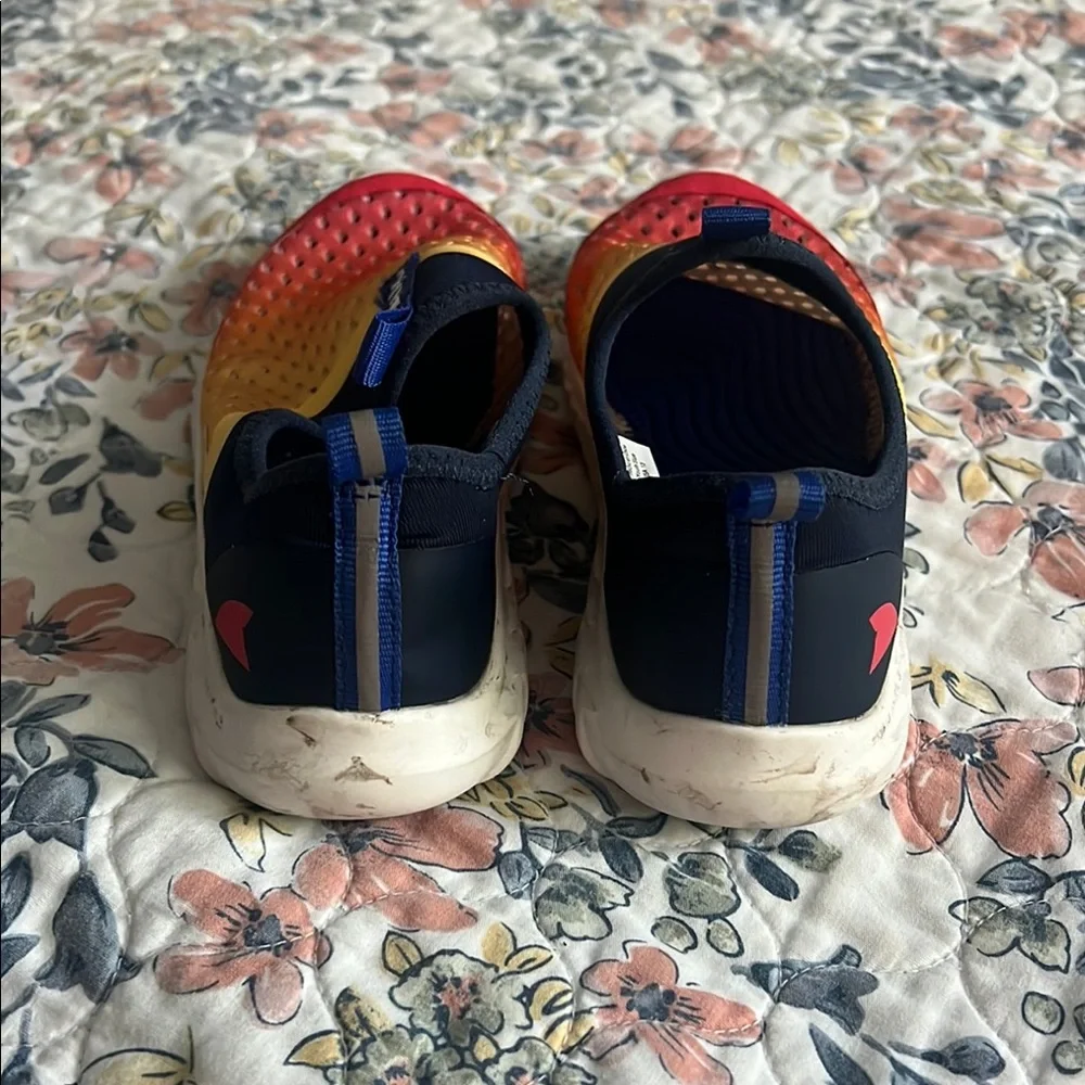 Kids' Gradient Sneakers - Red, Yellow, and Navy - Picture 2 of 6